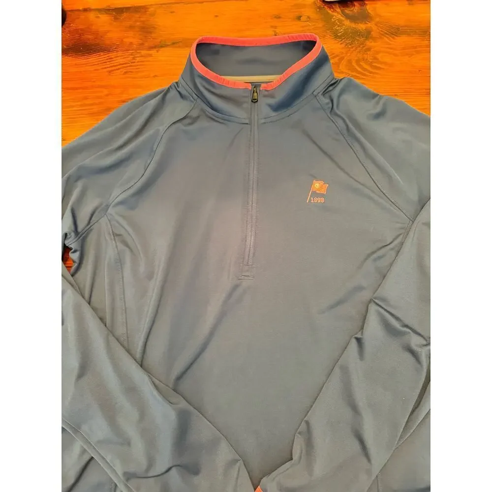 Under Armour women’s navy blue 1/4 performance golf pull over size large NWOT